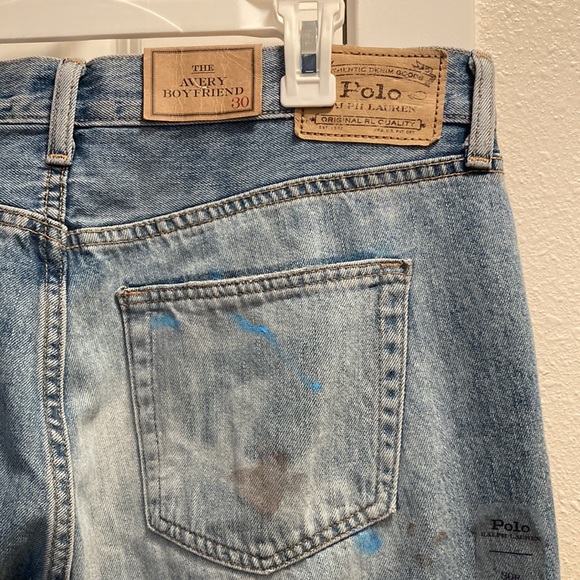 NWT Polo Ralph Lauren Avery Boyfriend Paint Splatter Jeans Size 30 - Picture 4 of 12